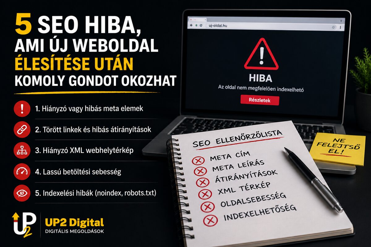 5 SEO hiba, ami új weboldal élesítése után komoly gondot okozhat