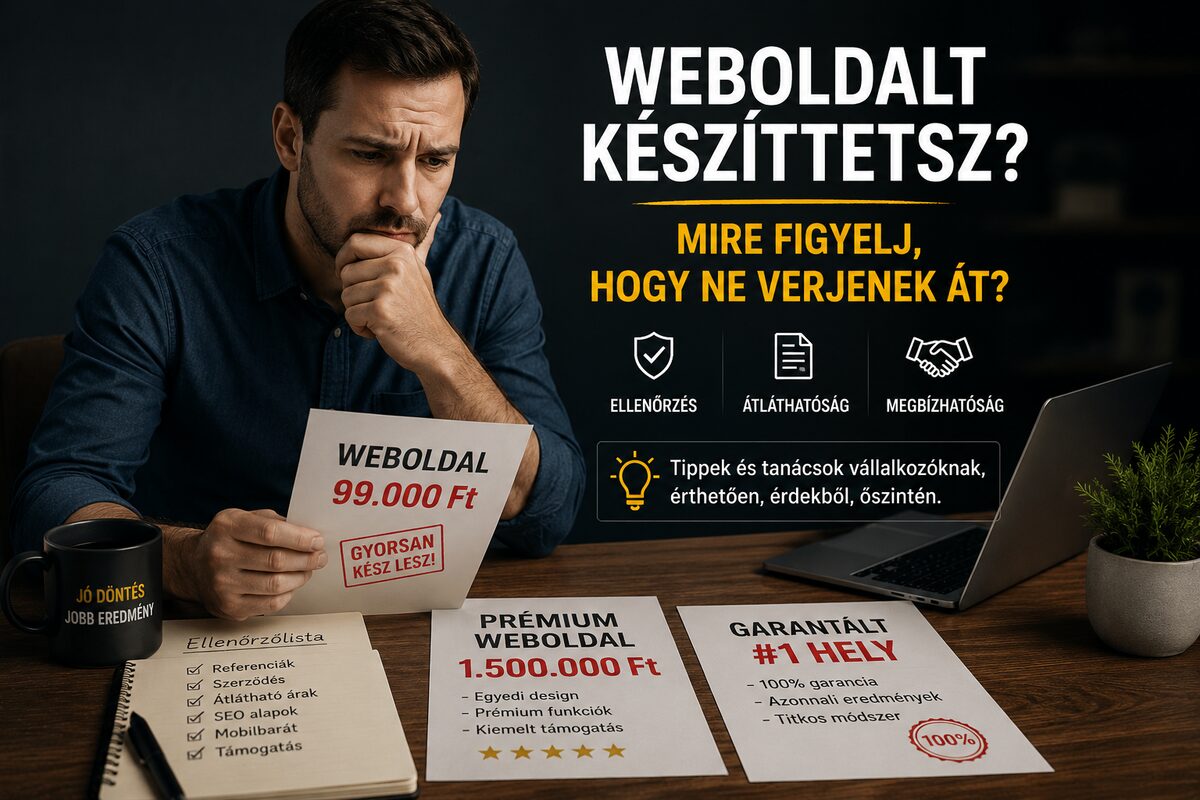 Weboldalt készíttetsz? Mire figyelj, hogy ne verjenek át?