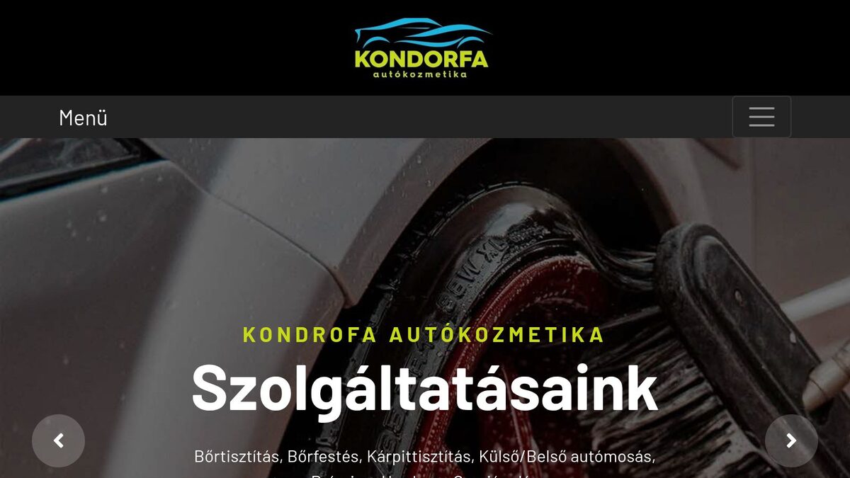 kondorfaautokozmetika.hu — kezdőlap
