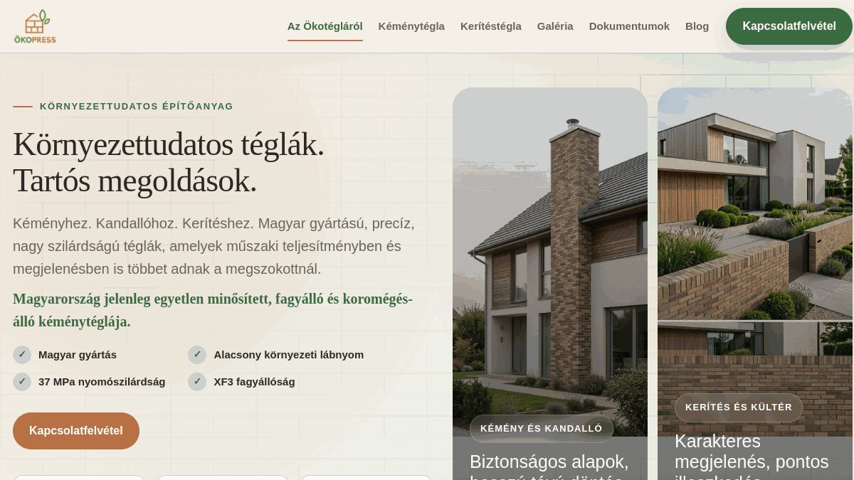 okotegla.hu — kezdőlap